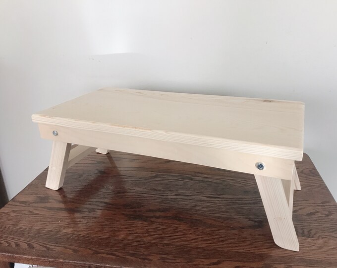 Unfinished Lap Desk With Folding Legs Etsy