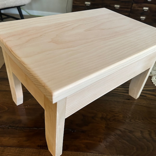 Wood Foot Stool Etsy
