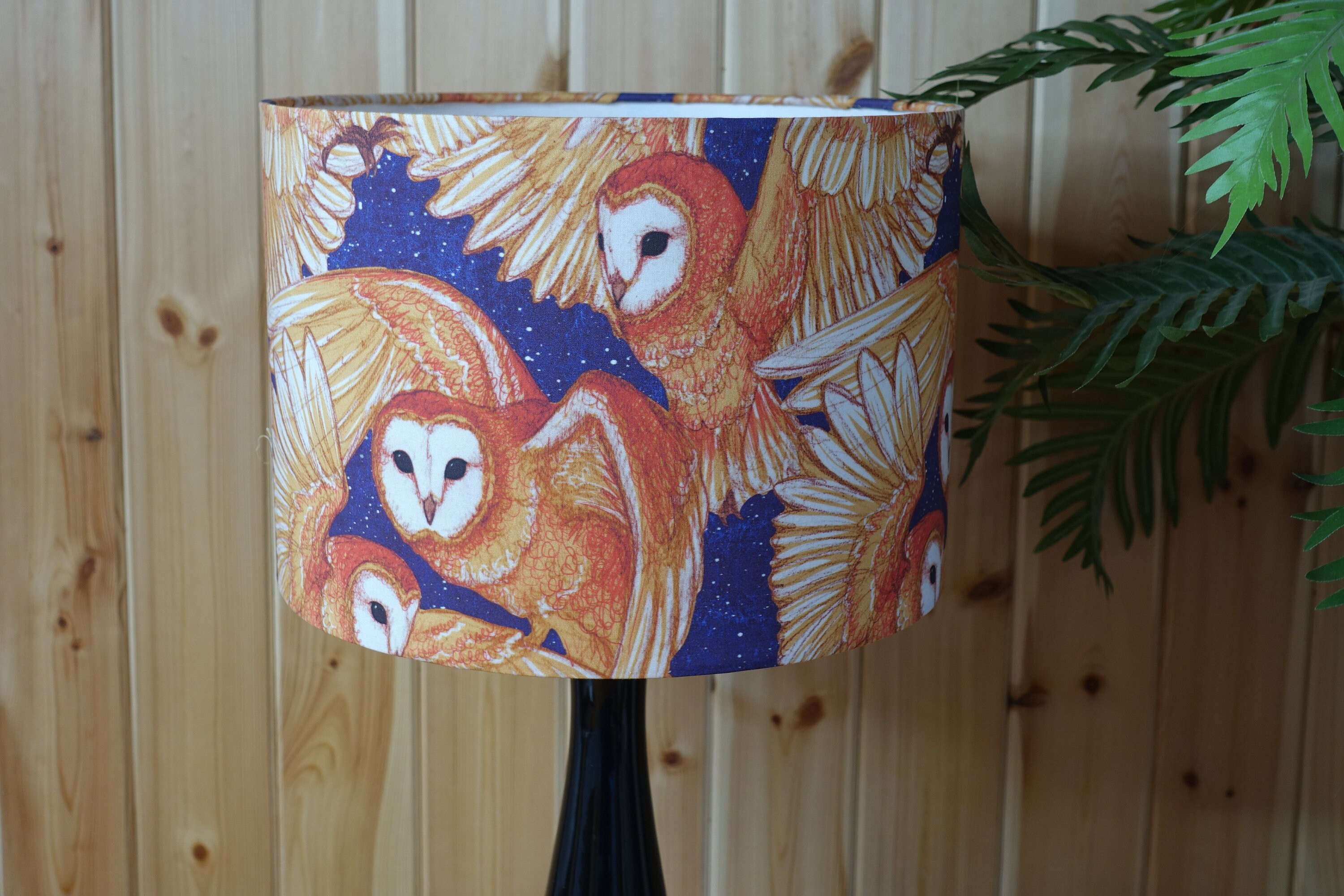 Lampshade Owls Drum Shade Owl Lamp Lampshad Birds 30 Cm