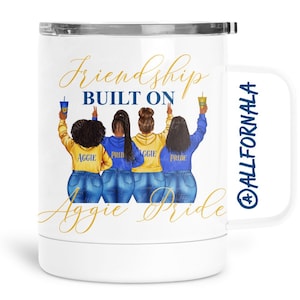 Friendship Built On Aggie Pride Stainless Steel  Coffee Mug - 12 OZ