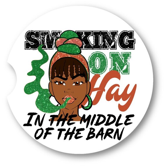 Smoking On Hay In The Middle Of The Barn Car Coasters A Famu Etsy