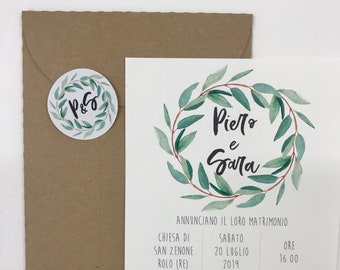 Partecipazioni Matrimonio Etsy