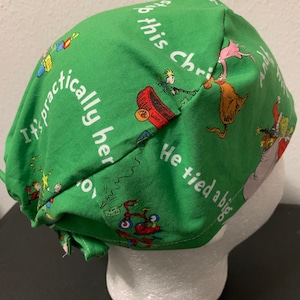 Unisex Christmas Dr. Seuss OR scrub cap