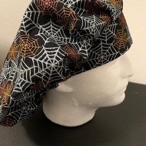Women's spider web bouffant OR scrub cap