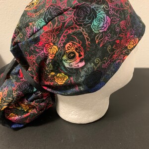Women’s Halloween Lady ponytail OR scrub cap