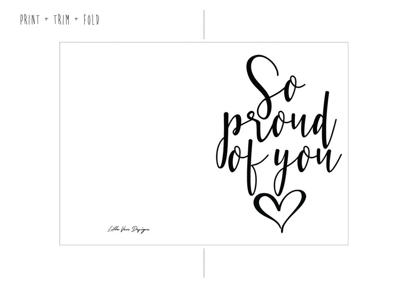 Free Printable Proud Of You Cards