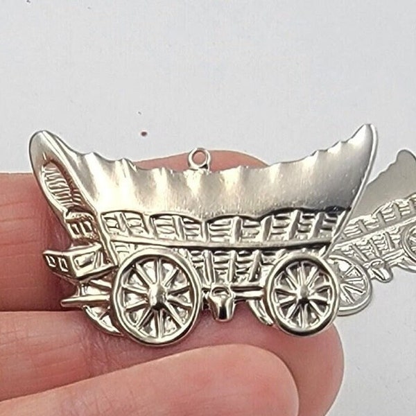 6 Chuck Wagons, Pioneer Wagon, Old West Wagon, Large Wagon, Western Charms, Rodeo Charms, Vintage Wagon Charm, Old West, Horse drawn Wagon