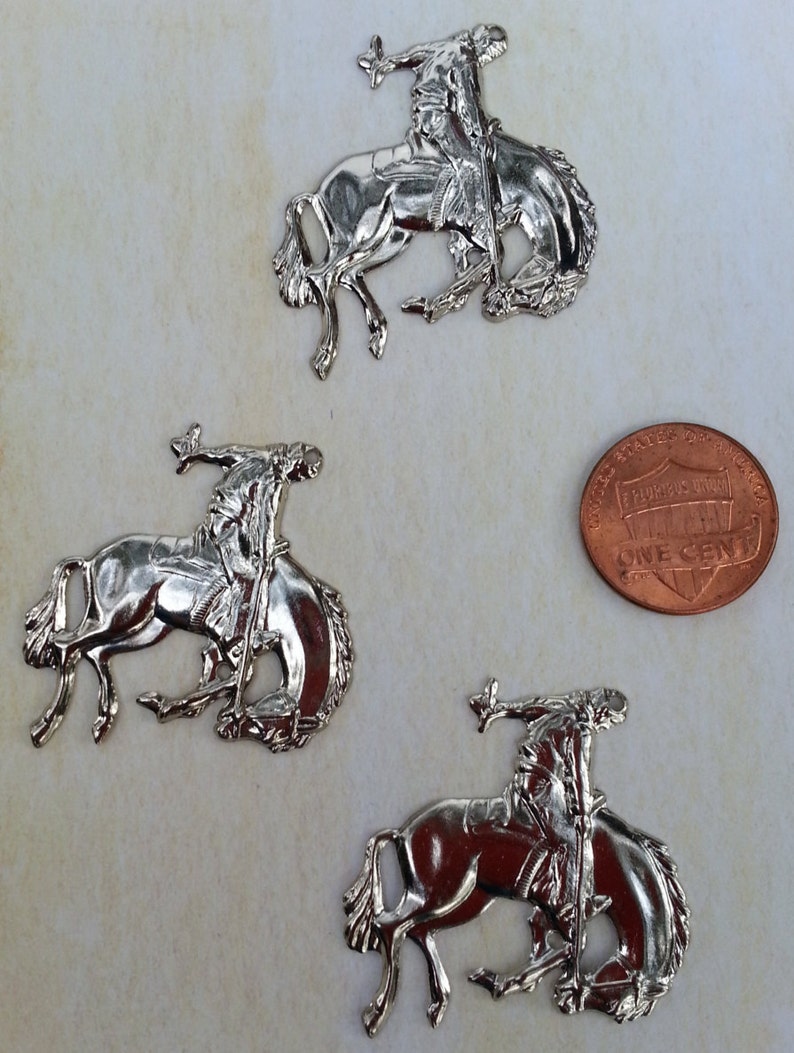 Rodeo Cowboy Charms Horse Charms Western Charms Cowboy Etsy