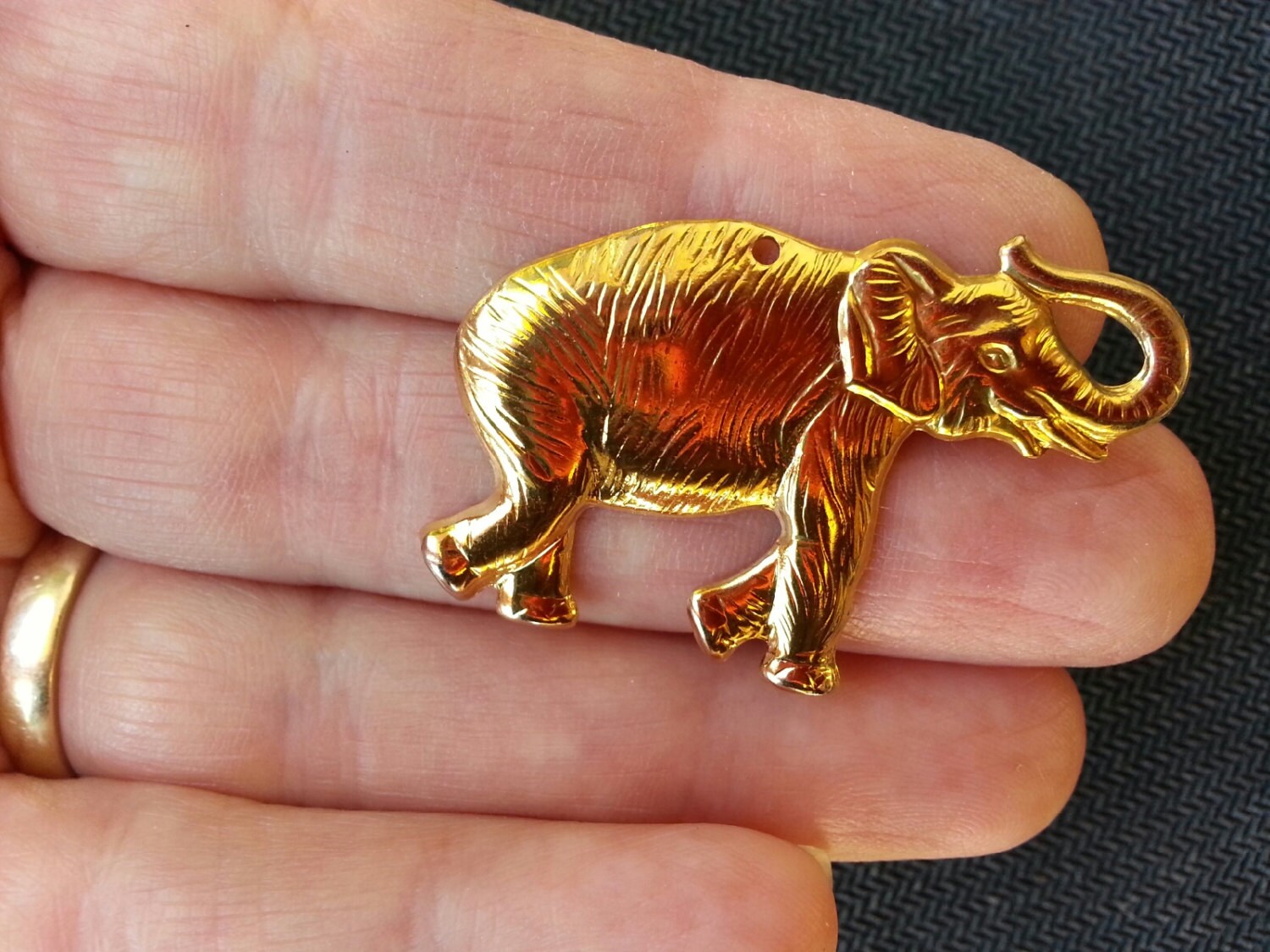 Gold Elephant Charmselephant Charms Asian Elephants African Etsy