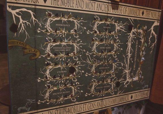 UFFICIALE Harry Potter Sciarpa con design ALBERO GENEALOGICO