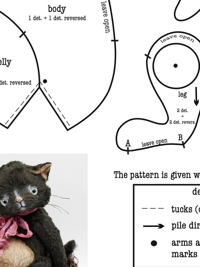cat sewing pattern pdf
