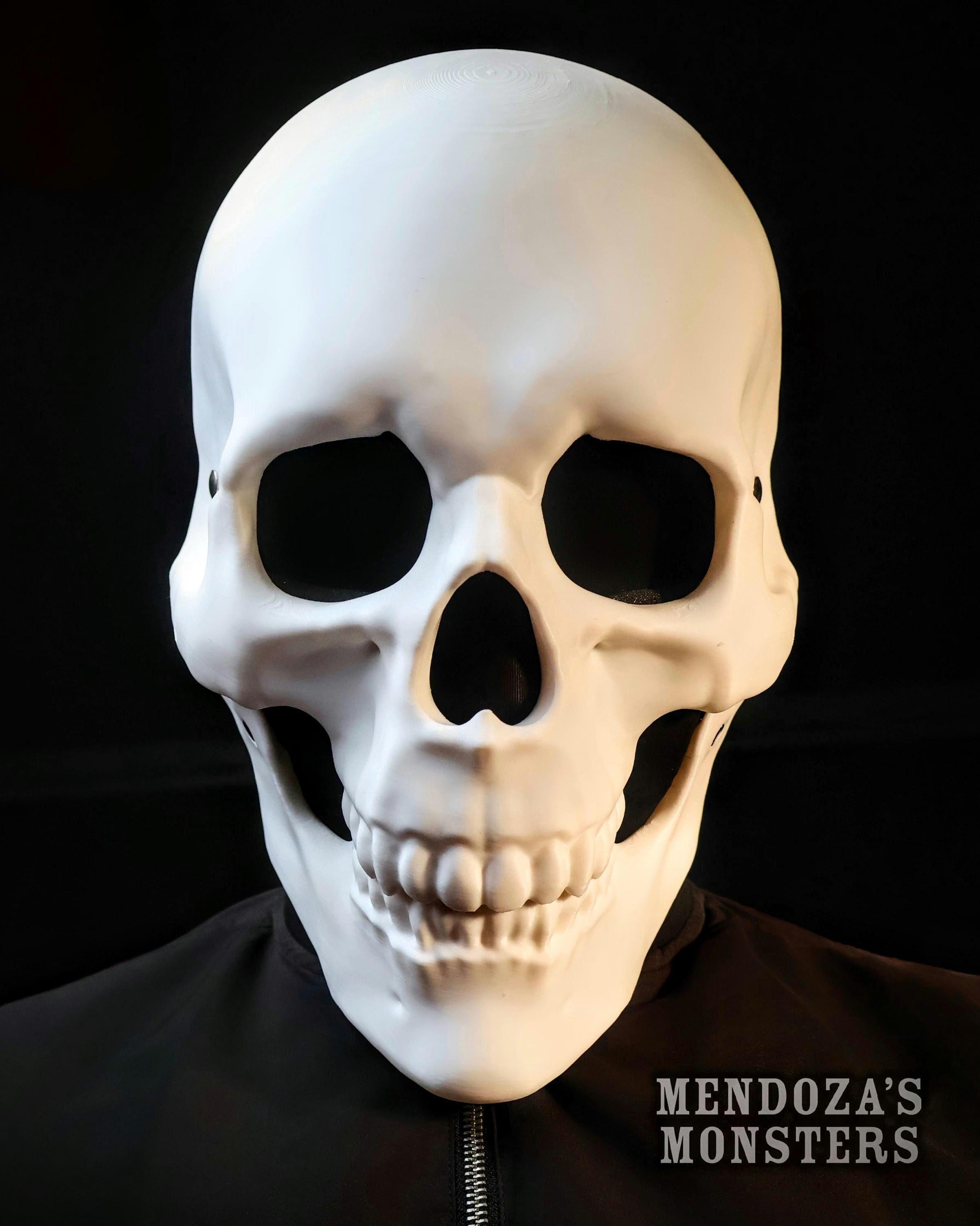 Skull Mask With Moving Jaw - 3D Printed Articulated Mask - Etsy