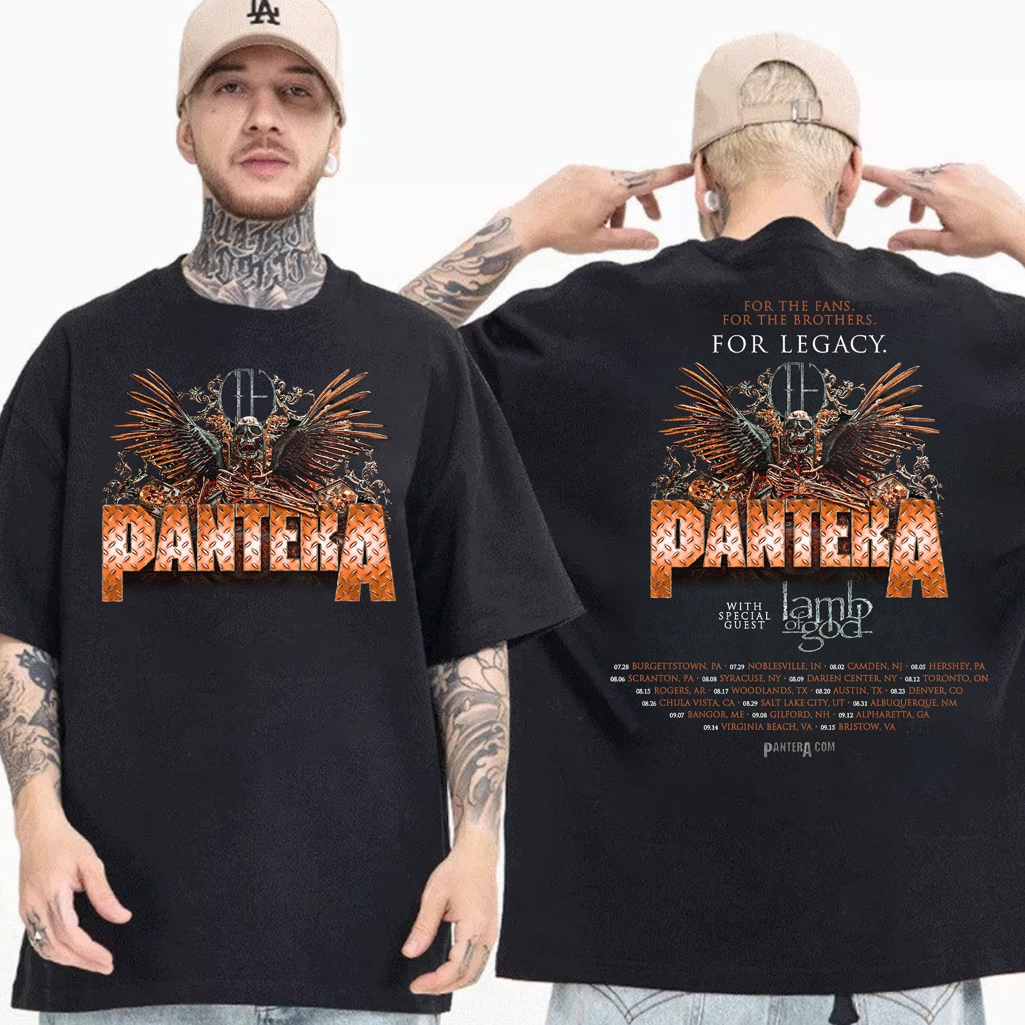 Discover パンテラ メンズ レディース Tシャツ Pantera 2023 Tour