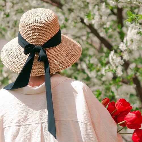 Raffia Hat Crochet Pattern Video Tutorial & PDF Instuction Etsy