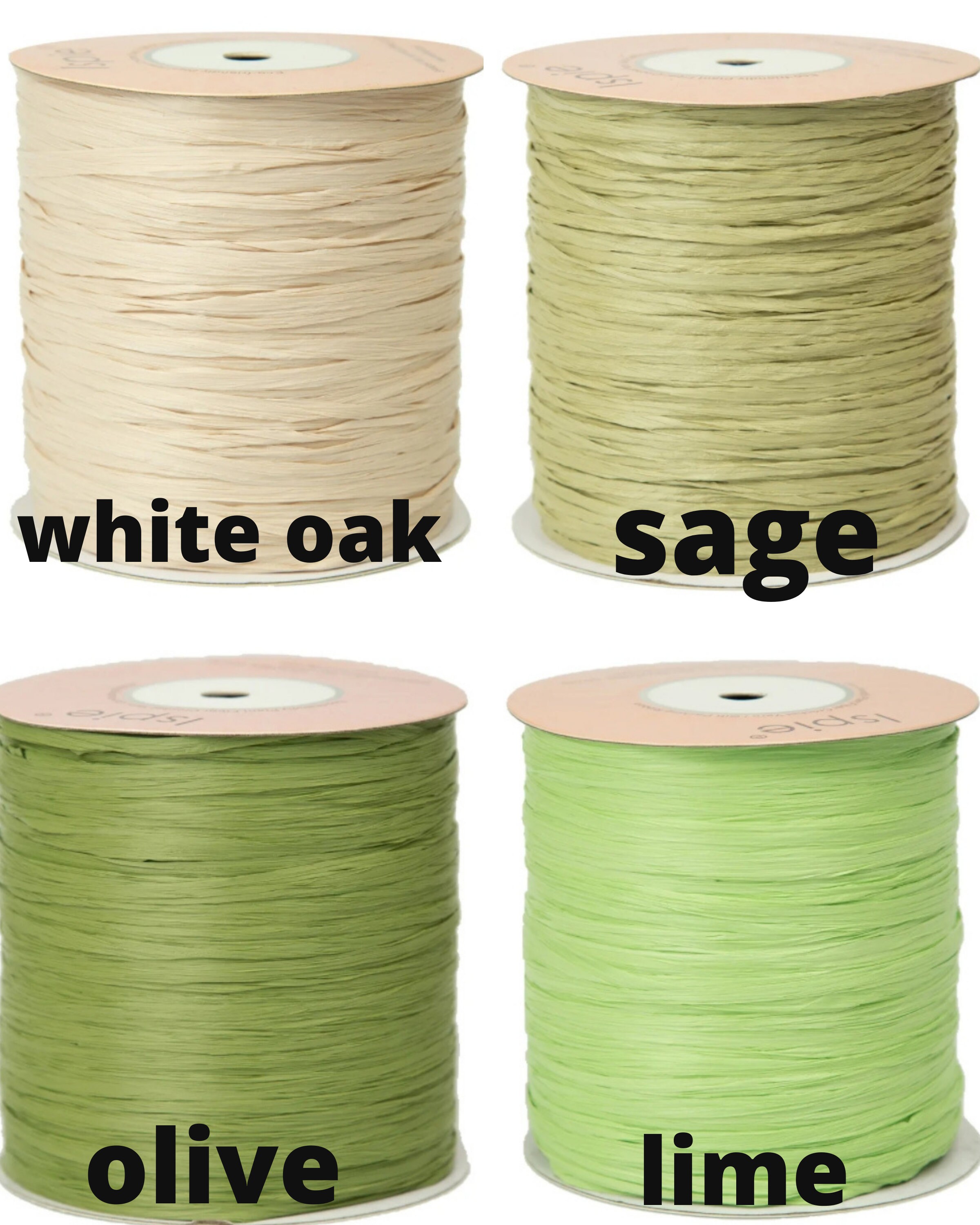 Craft Supplies & Tools Macrame Lemon Raffia yarn Ispie Natural raffia