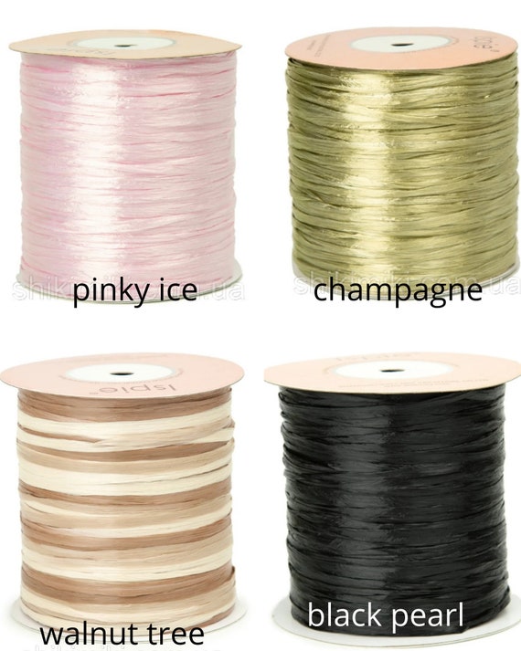 Craft Supplies & Tools Macrame Lemon Raffia yarn Ispie Natural raffia