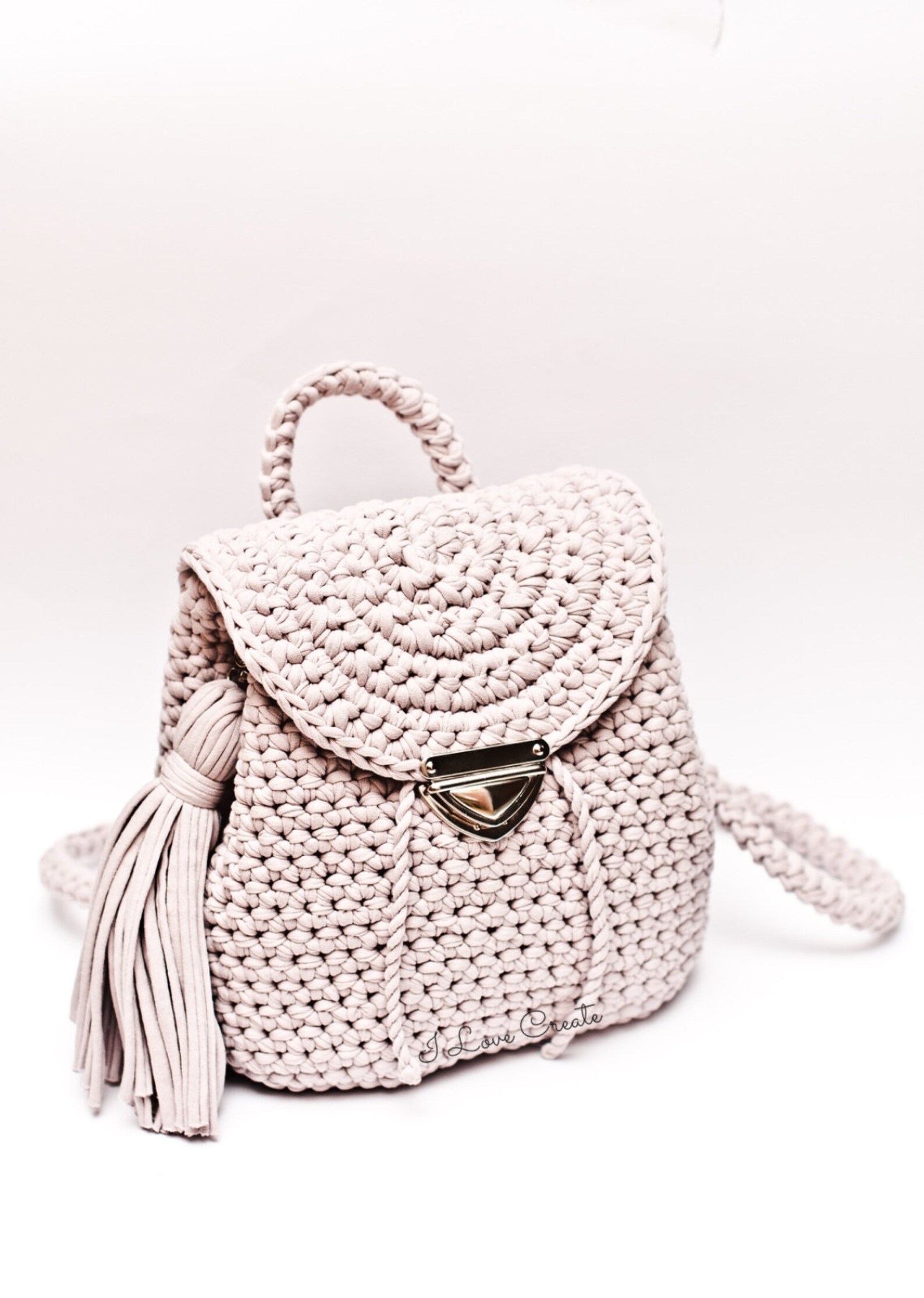 Crochet backpack pattern Boho backpack video tutorial Crochet Etsy