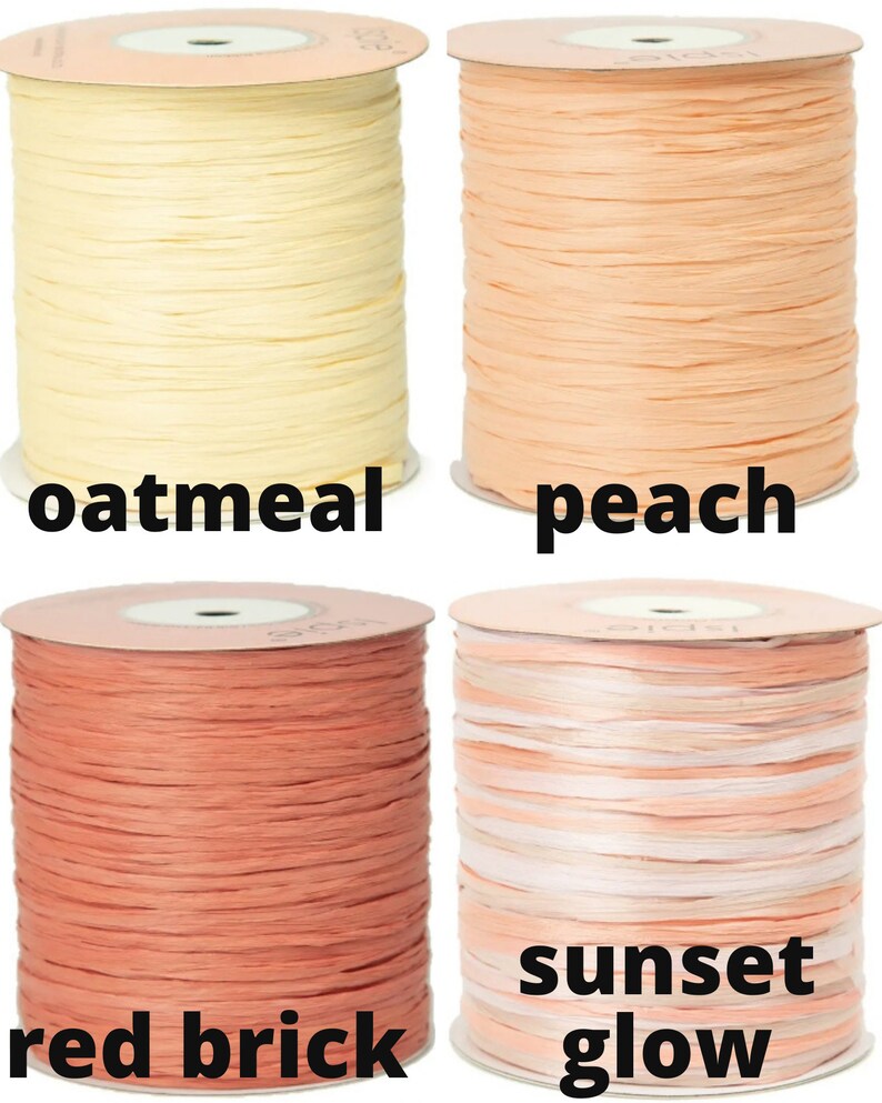 Raffia Yarn Ispie 28 Colors Crochet Raffia Yarn 100 Plant Etsy