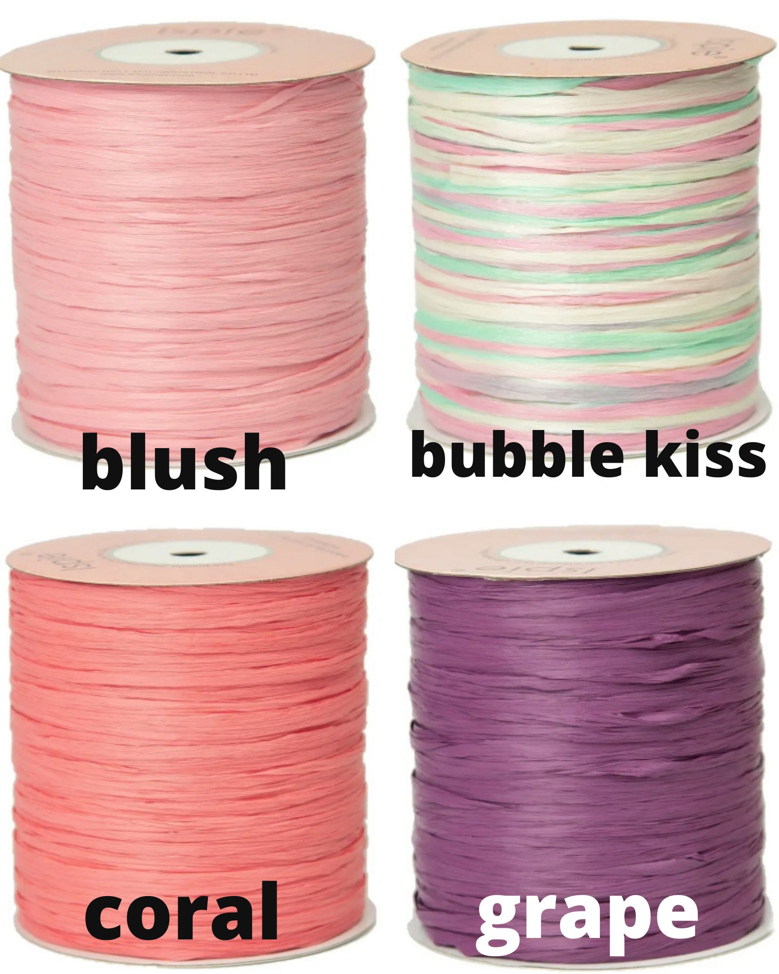 Raffia Yarn Ispie 28 Colors Crochet Raffia Yarn 100 Plant Etsy