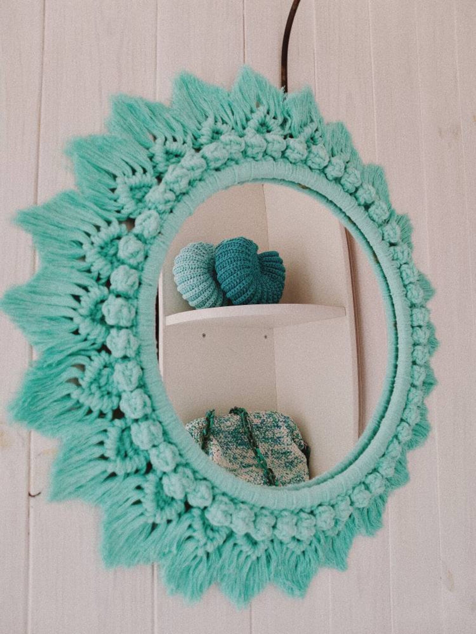 Macrame Mirror DIY Video Tutorial Boho Mirror Macrame Etsy