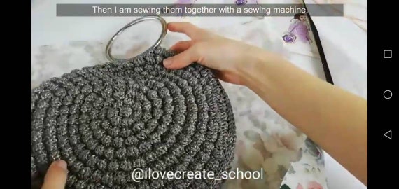 crochet round bolsa pattern
