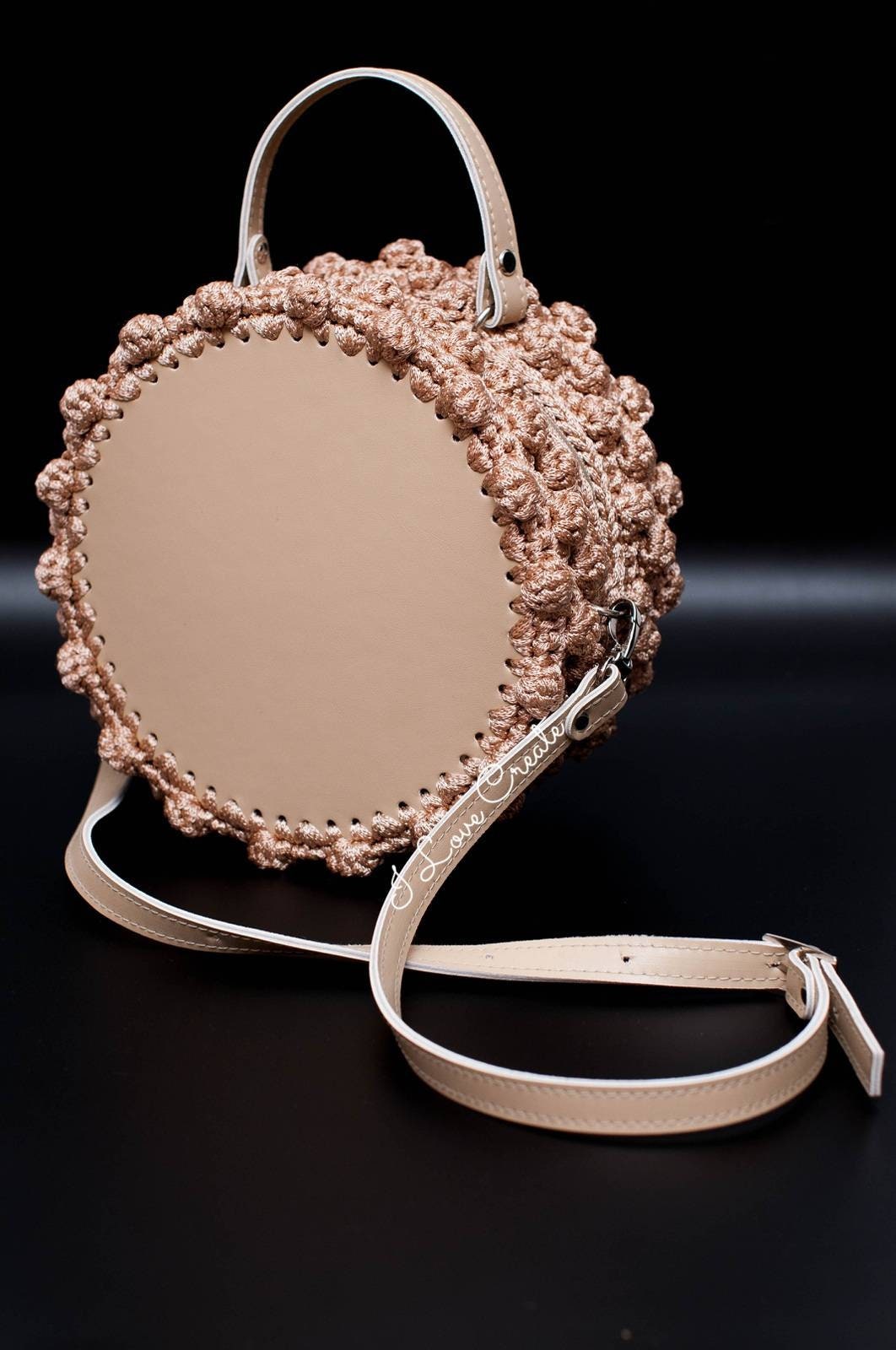 Circle Crochet Bag Paris Bubble PDF Pattern Round Bag Pattern Etsy