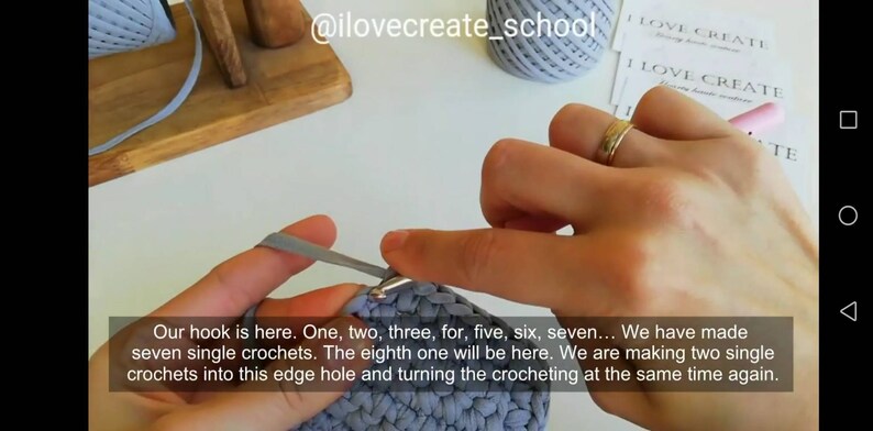 Crossbody bag with pocket PDF pattern Crochet pattern Video image 3