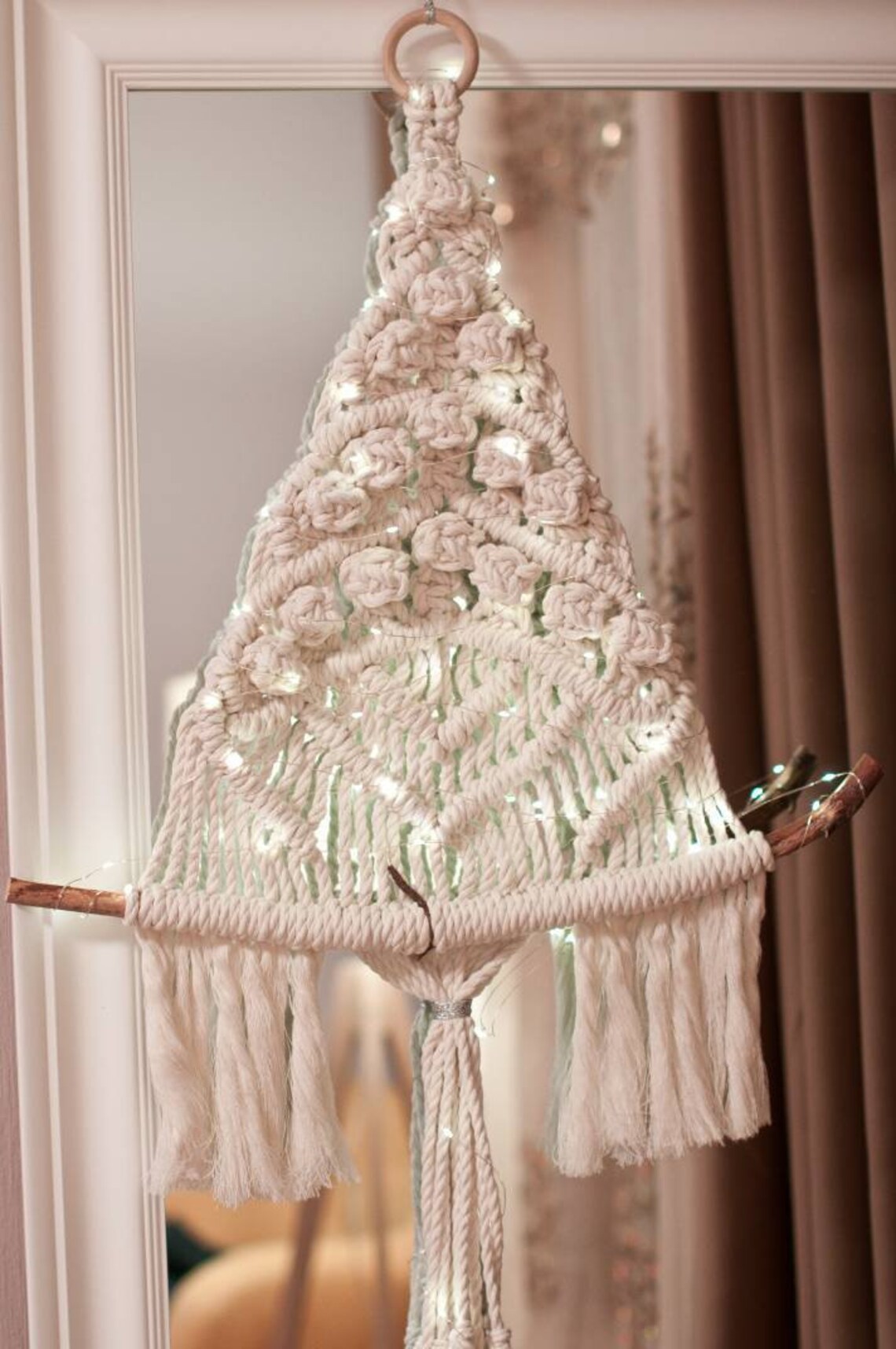 Christmas tree wall hanging large macrame tree holiday Etsy