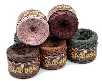 w/ Pink Taupe Glitter Tinkerbella Berlini Wide Ribbon Yarn #114 Tri-Color Gold w/ Pink Taupe Glitter Tinkerbella Berlini Wide Ribbon Yarn #114 Tri-Color Gold