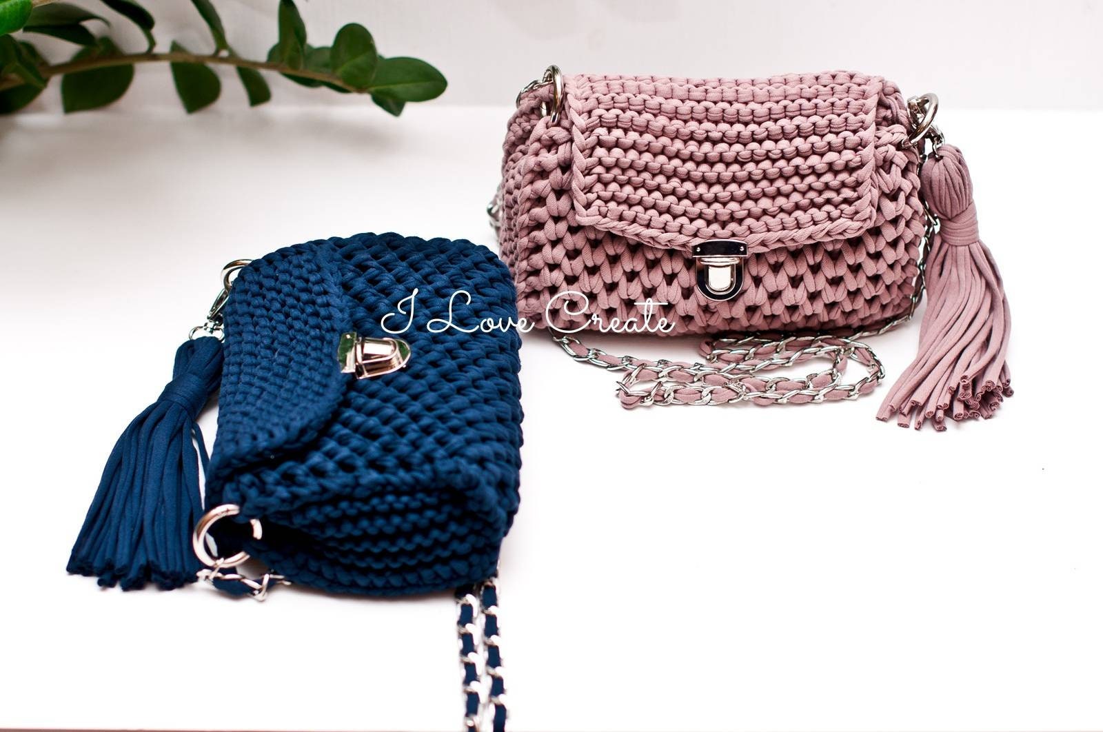 Crossbody Bag PDF Pattern Knit Handbag Tshirt Yarn Clutch - Etsy