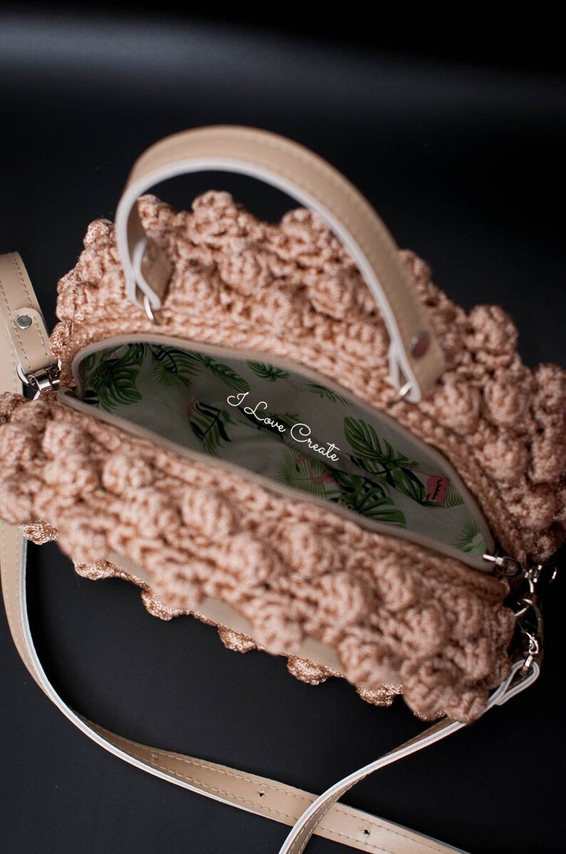 Circle Crochet Bag Paris Bubble PDF Pattern Round Bag Pattern Etsy