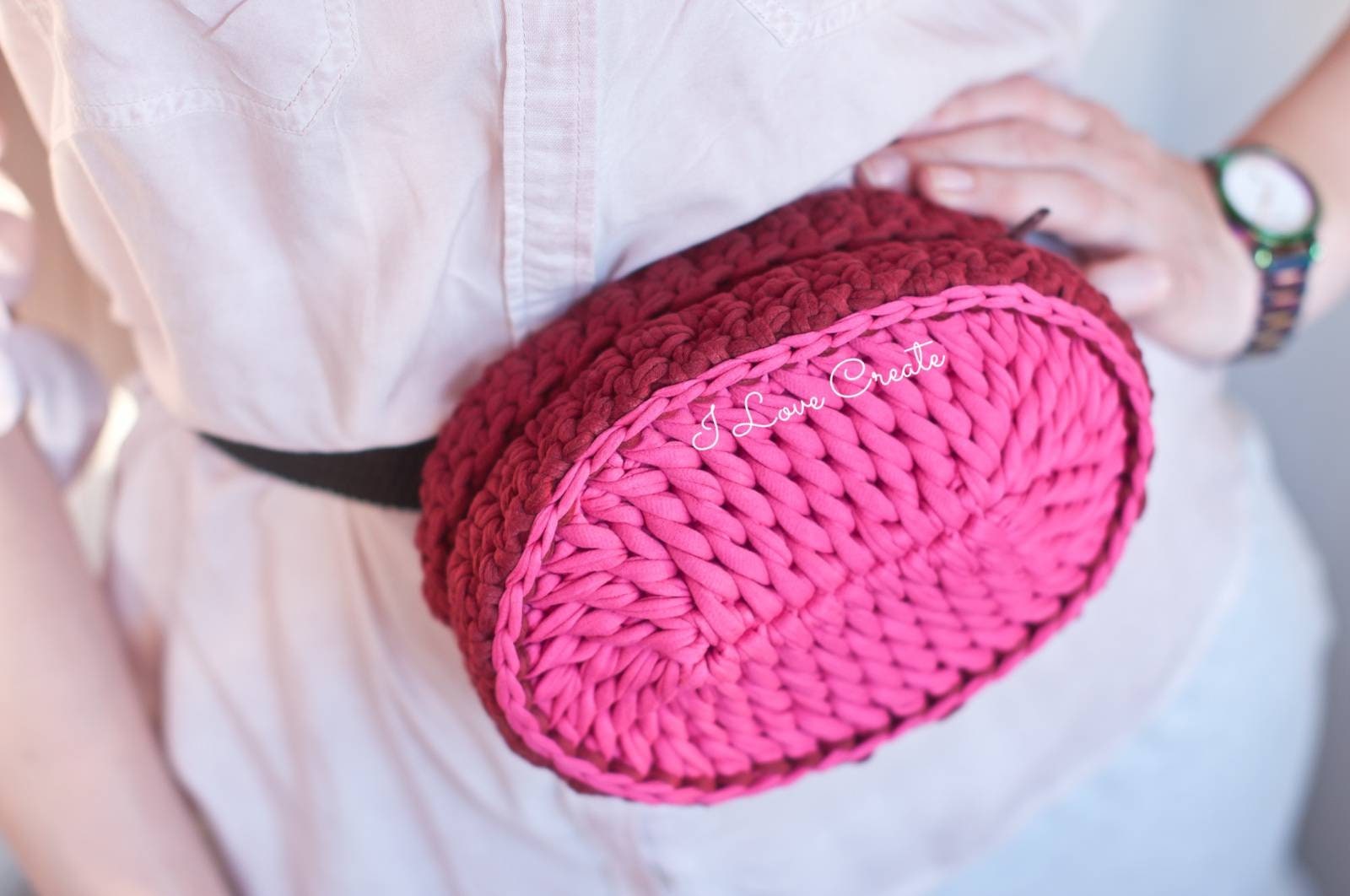 Belt Bag Crochet PDF Pattern Boho Waist Bag Pattern Crochet Etsy