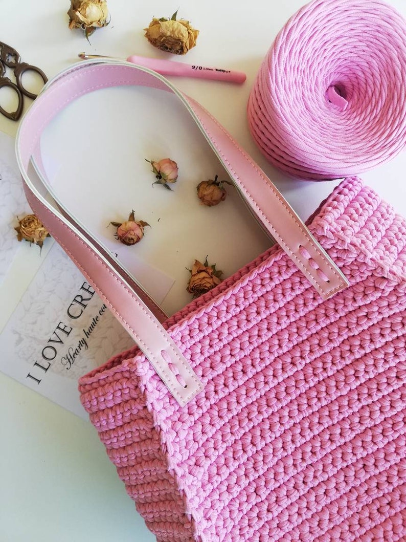 Video Tutorial Crochet Tote Bag Pattern Amelie Pdf Pattern Etsy