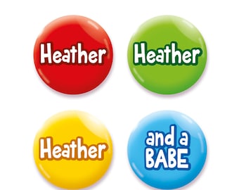 Heathers the Musical inspired Button, Pin, Badge, Pin Badge, Button Badge, Magnet Set 25mm, 45mm or 58mm