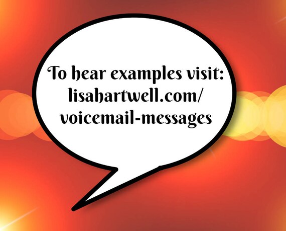 Professional Voicemail Messages Generic Voicemail Greeting Etsy Canada