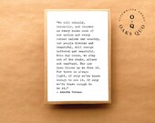 Amanda Gorman Typewriter Quote 4x6