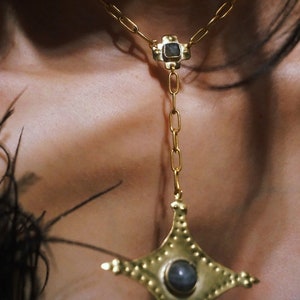 Colgante de cola de estrella I: collar étnico de cometa