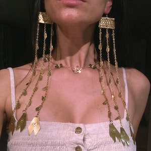 Troia I Earrings, Ancient Jewelry, Greek Earrings, Goddess Jewelry, Historical Accessories