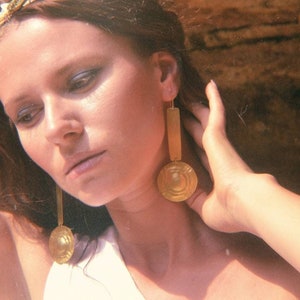 Venus Caelestis Earrings, Ancient Jewelry, Roman, Greek Earrings, Goddess Jewelry