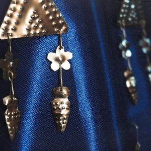 Forget-me-not I Flower Earrings, Floral Jewelry, Fairy Necklace, Goddess Jewelry, Cottagecore Jewellry zdjęcie 8