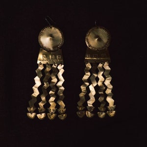 Akna Maya Earrings, Ancient Jewelry, Aztec Earrings, Goddess Jewelry image 1