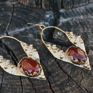 Pendientes Mandukhai, joyería mongola, Ruta de la Seda, medieval, joyería antigua, diosa, etnia, accesorios tradicionales, ARTÍCULO DE PEDIDO ANTICIPADO imagen 3