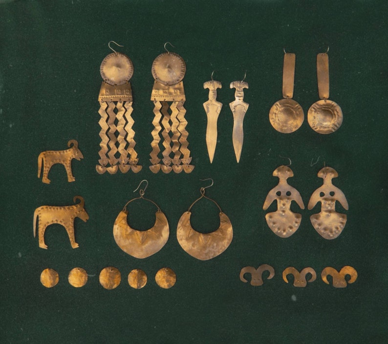 Ognyena Ethnic Earrings, Folk Jewelry, Cottagecore Jewelry, Goddess Jewelry zdjęcie 6