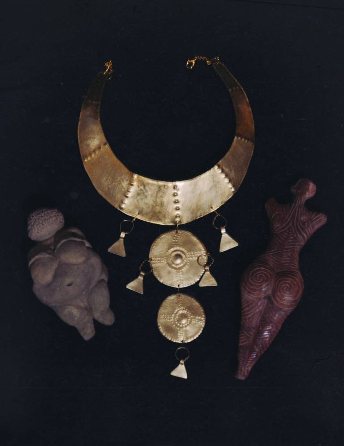 Bronze Age Shields Necklace Etsy