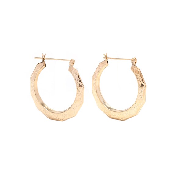 retro gold hoops