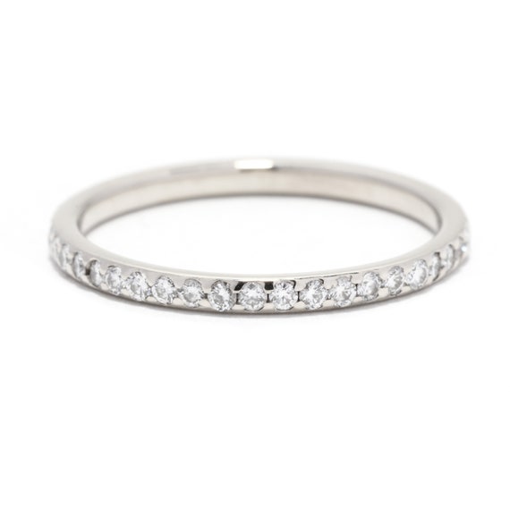 0.50ctw Thin Diamond Eternity Wedding Band, 18K W… - image 3