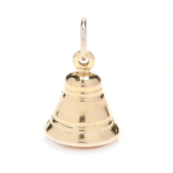 14k Yellow Gold Bell Charm / Pendant
