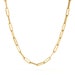 Women's 18k Yellow Gold-Plated Dainty Paperclip Link Chain Necklace - Mid-Length Necklace- Available in 16' 18' 20'or 24'