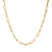 Women's 18k Yellow Gold-Plated Dainty Paperclip Link Chain Necklace - Mid-Length Necklace- Available in 16' 18' 20'or 24' 