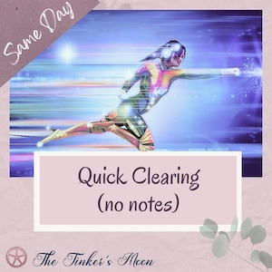 Quick Energy Clearing Session (No Notes) - Remove Energy Blocks - Immediate access PDF with Basic Session Info &  DIY Tips